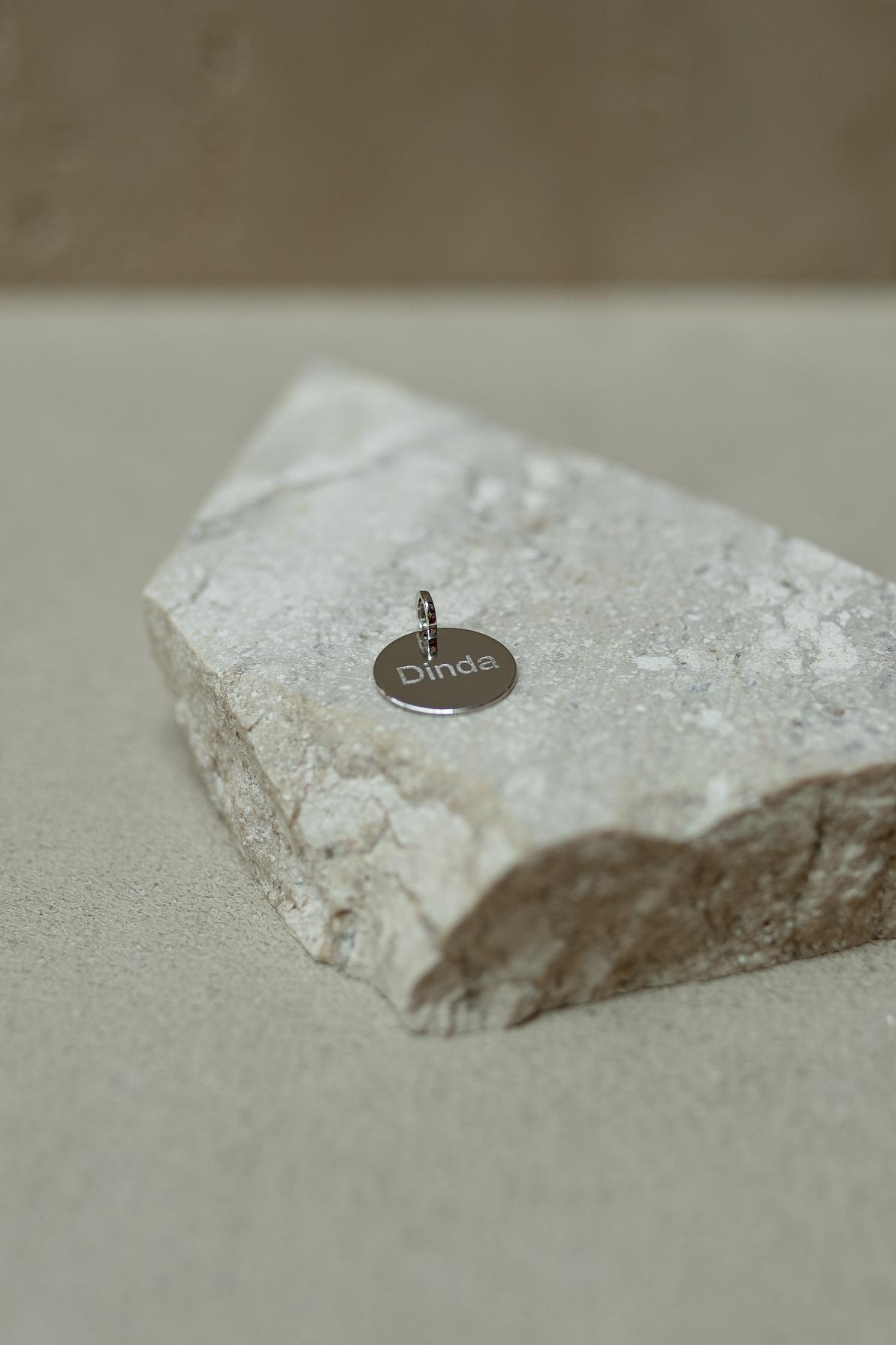 Pingente Dinda Ródio Branco