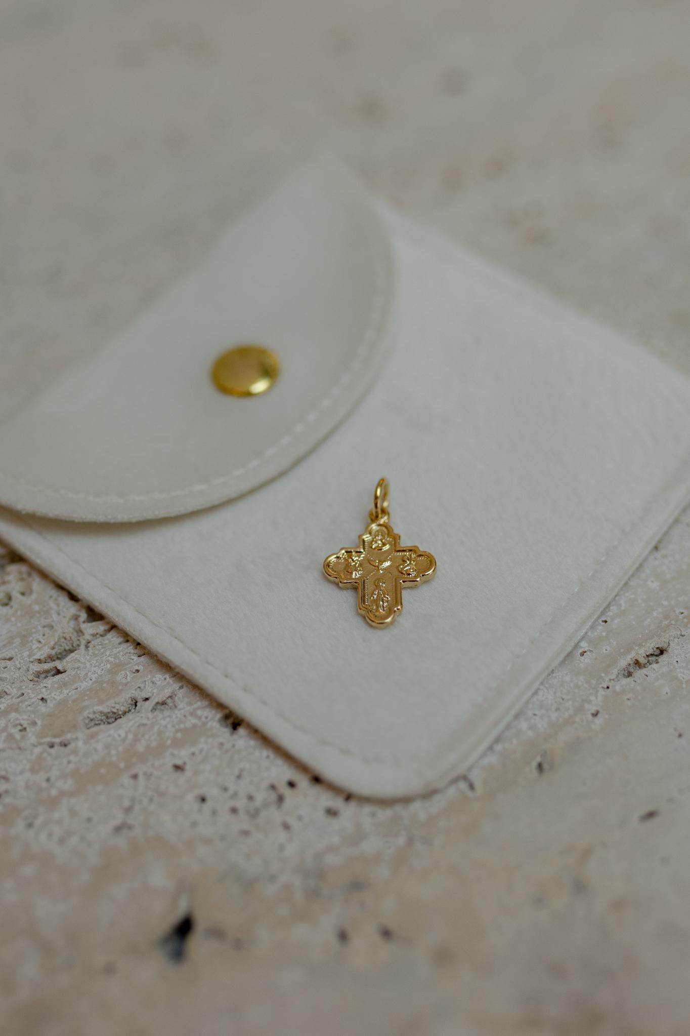 Pingente Cruz de Todos os Santos Dourado