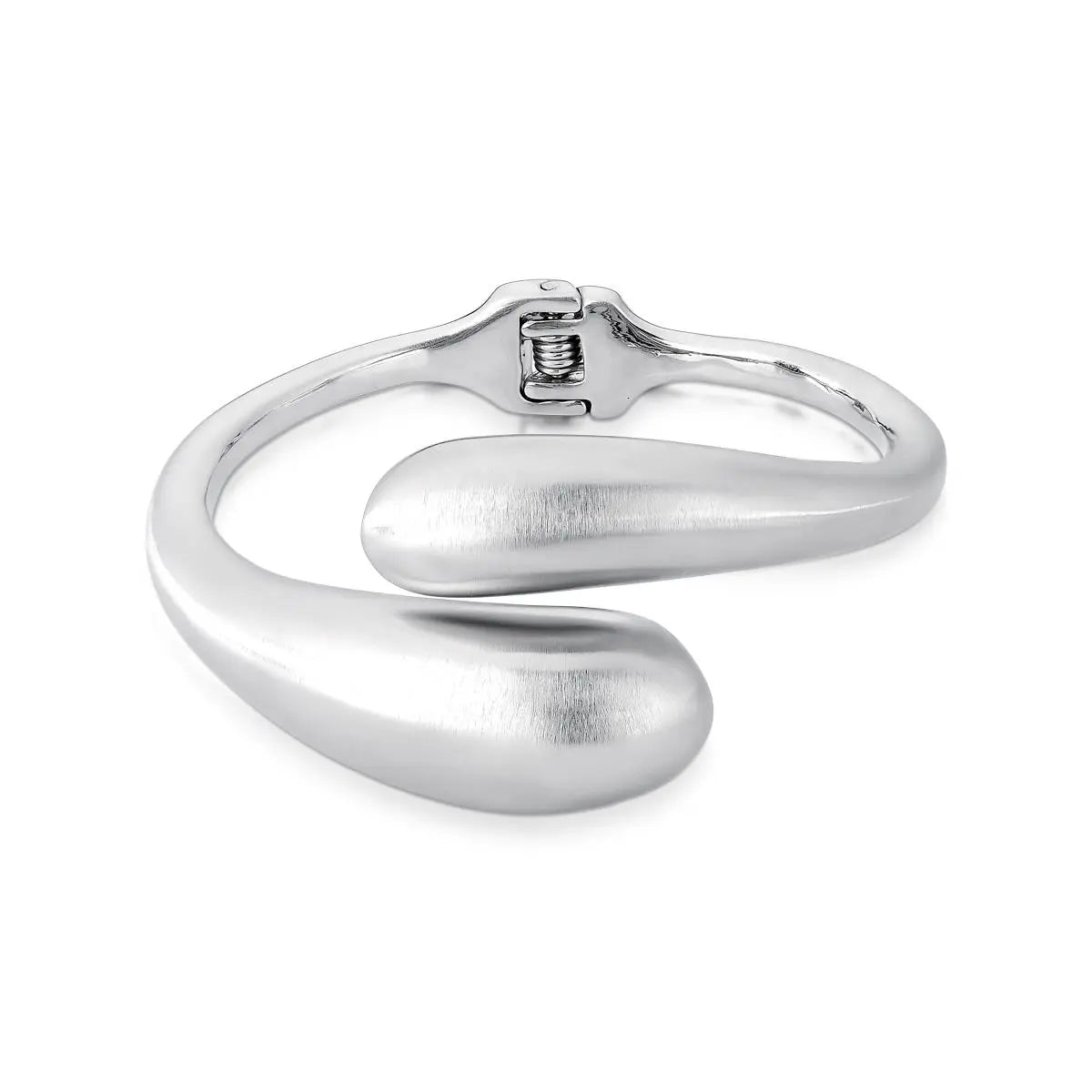 Bracelete Gota Fosco Ródio Branco