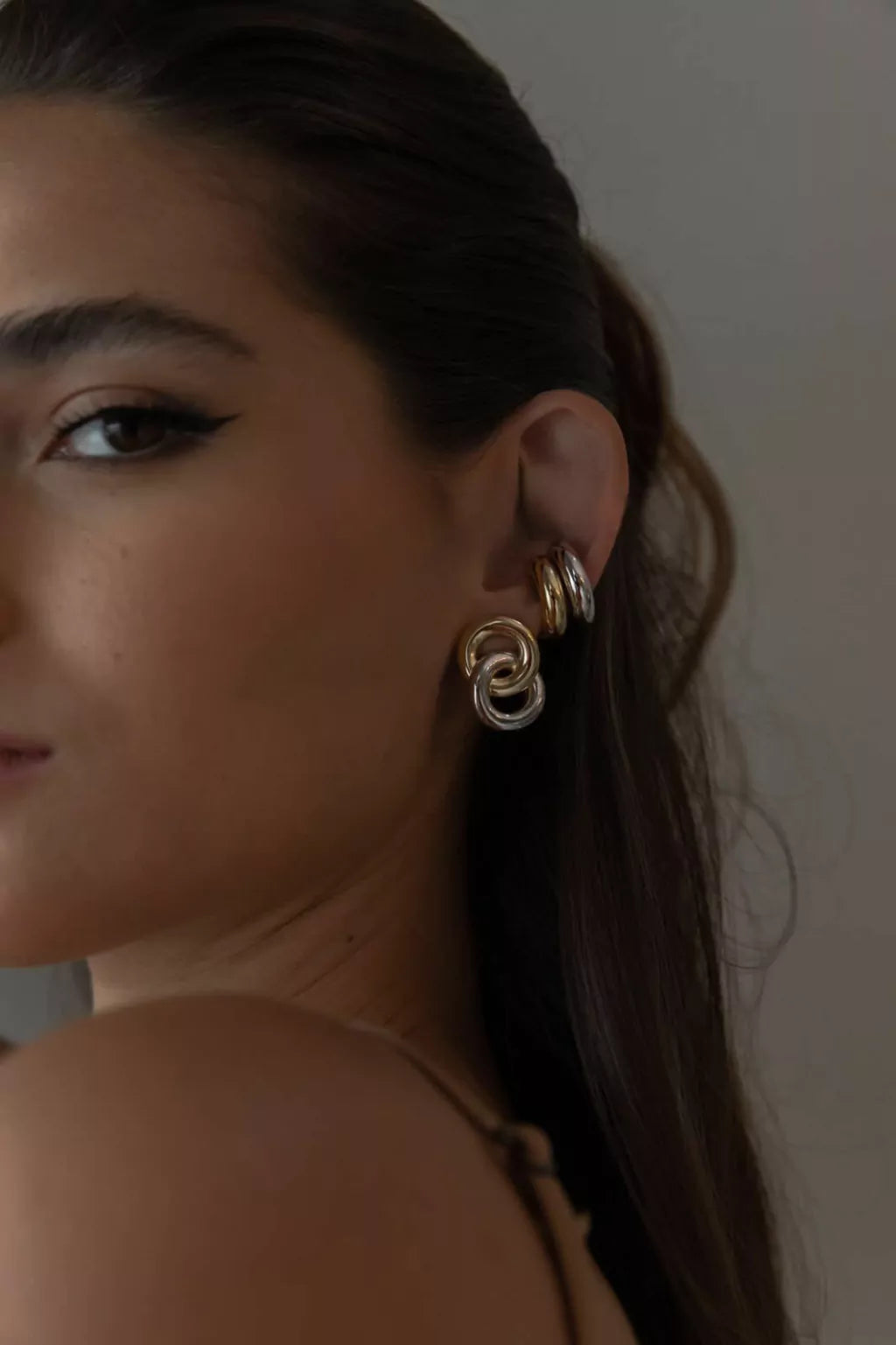 Piercing Fake Argola Liso Dourado