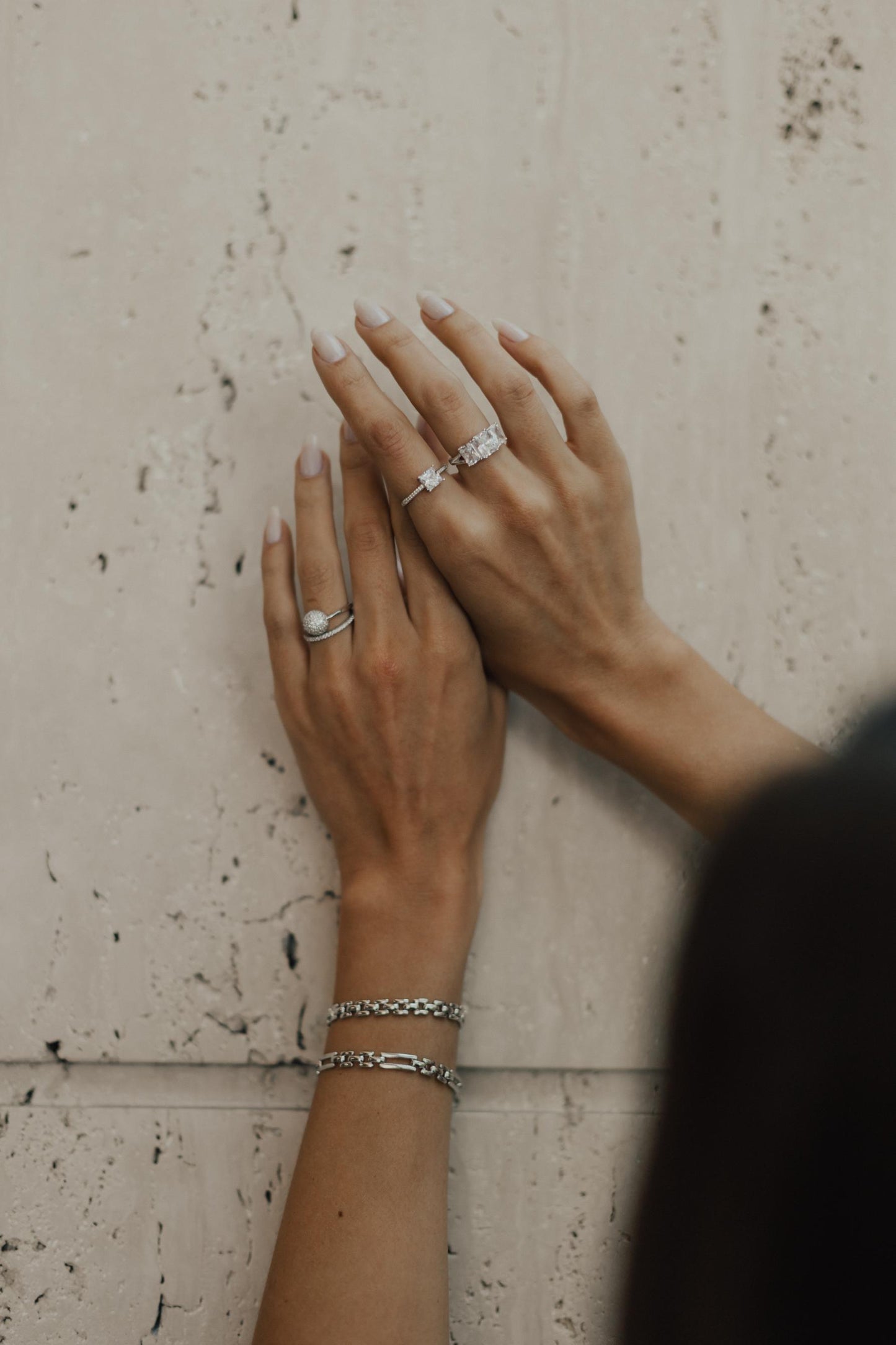 Anel Aparador Inteiro Cravejado Prata 925 Ródio Branco