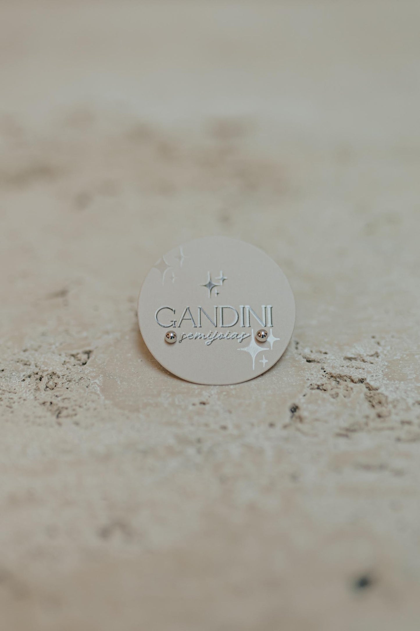 Brinco de Bolinha Baby Ródio Branco