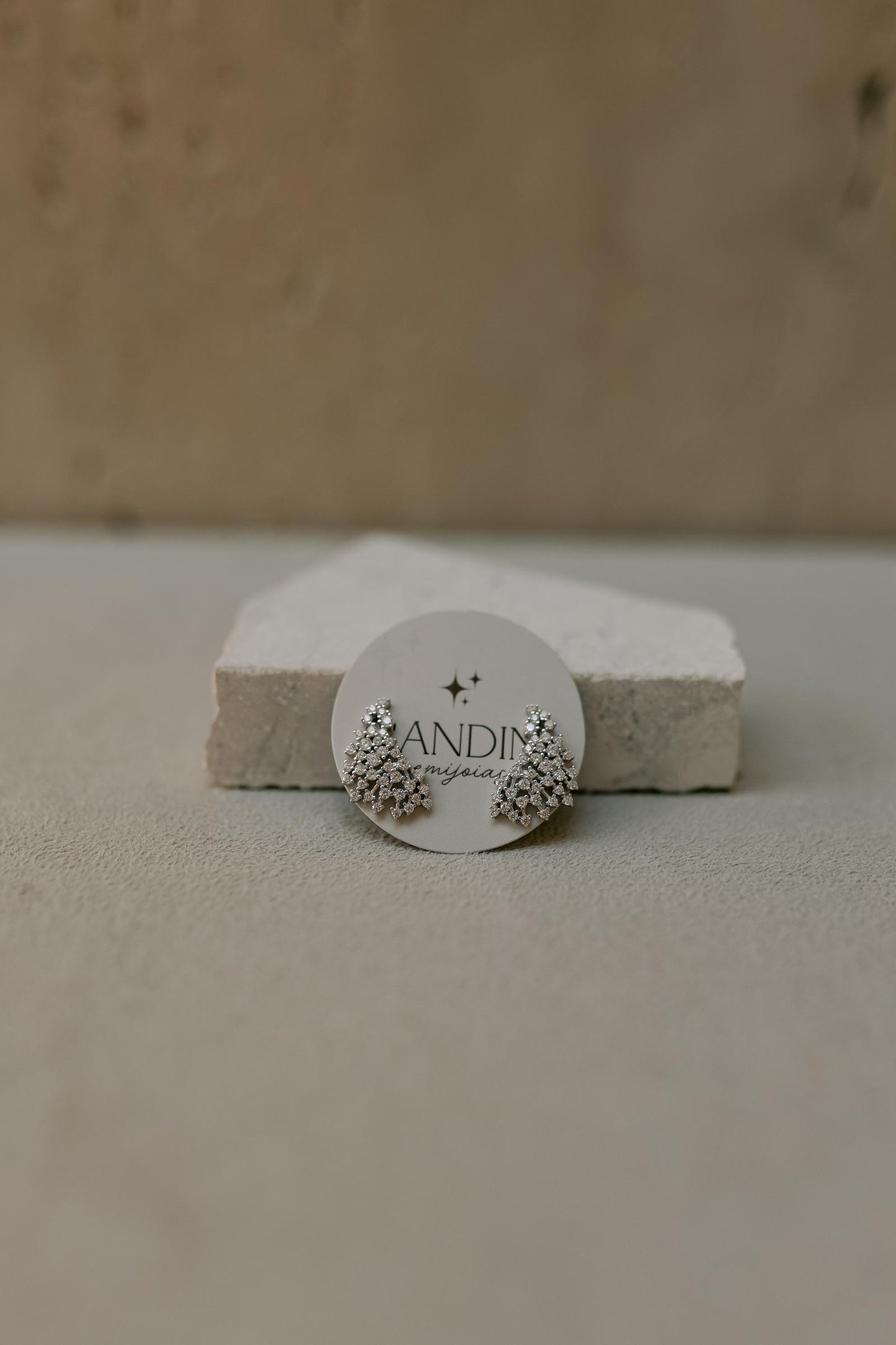 Brinco Ear Cuff Asas Prata 925 Ródio Branco
