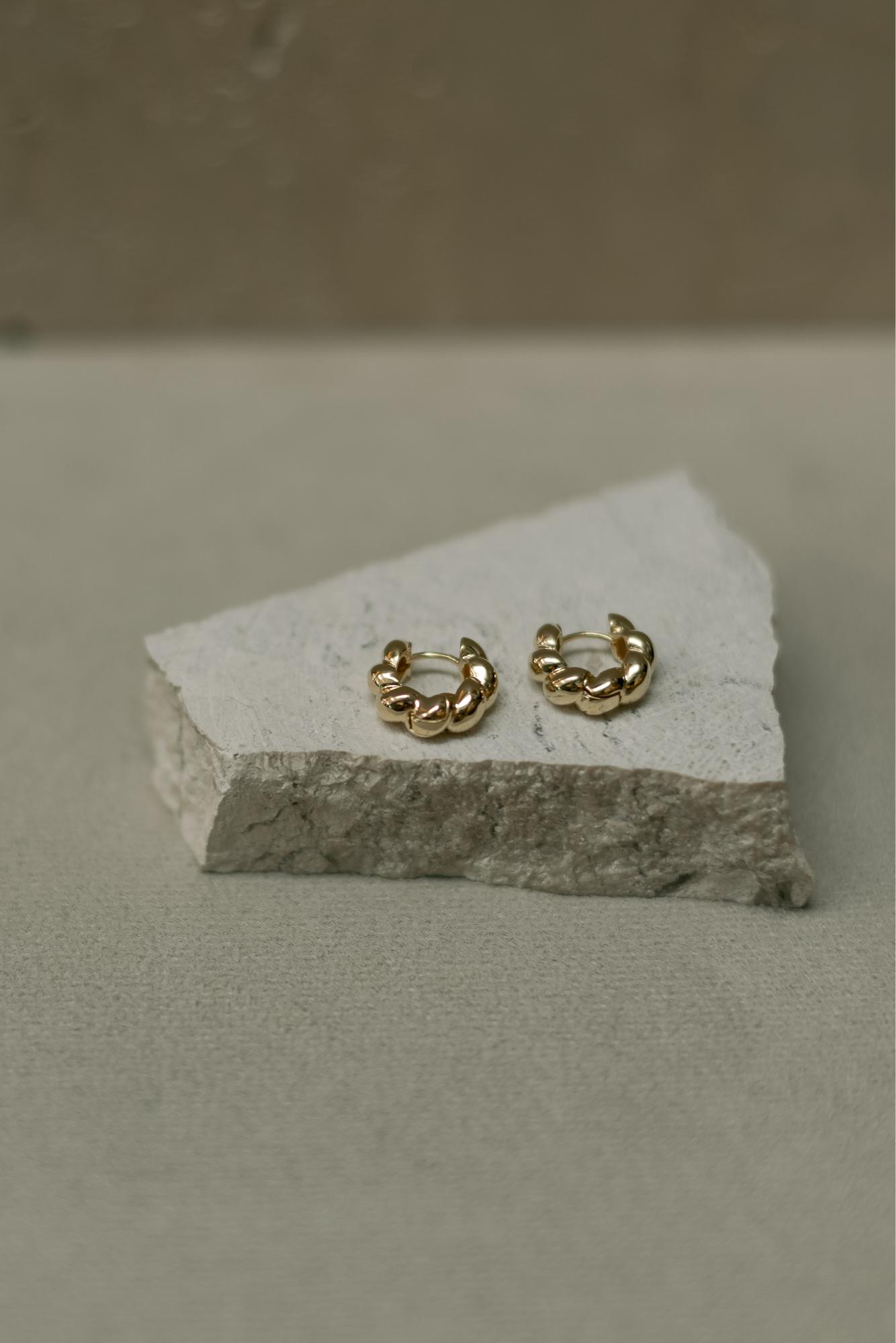 Brinco Argola Click Torcida Maior Dourado