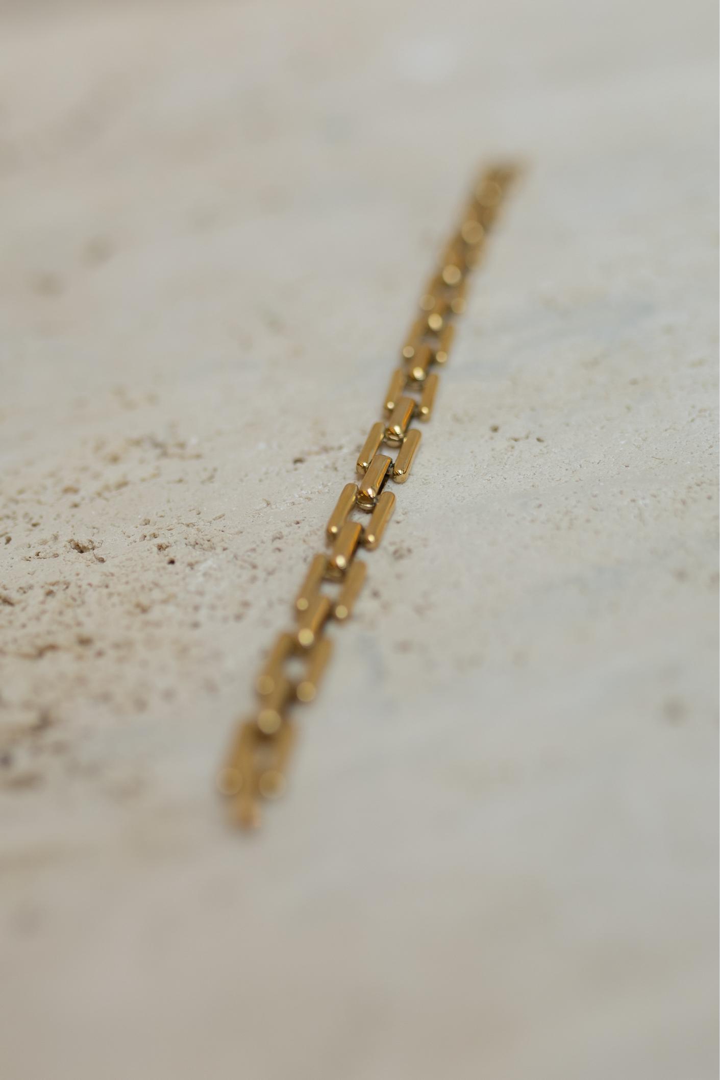 Pulseira de Elos Dourado