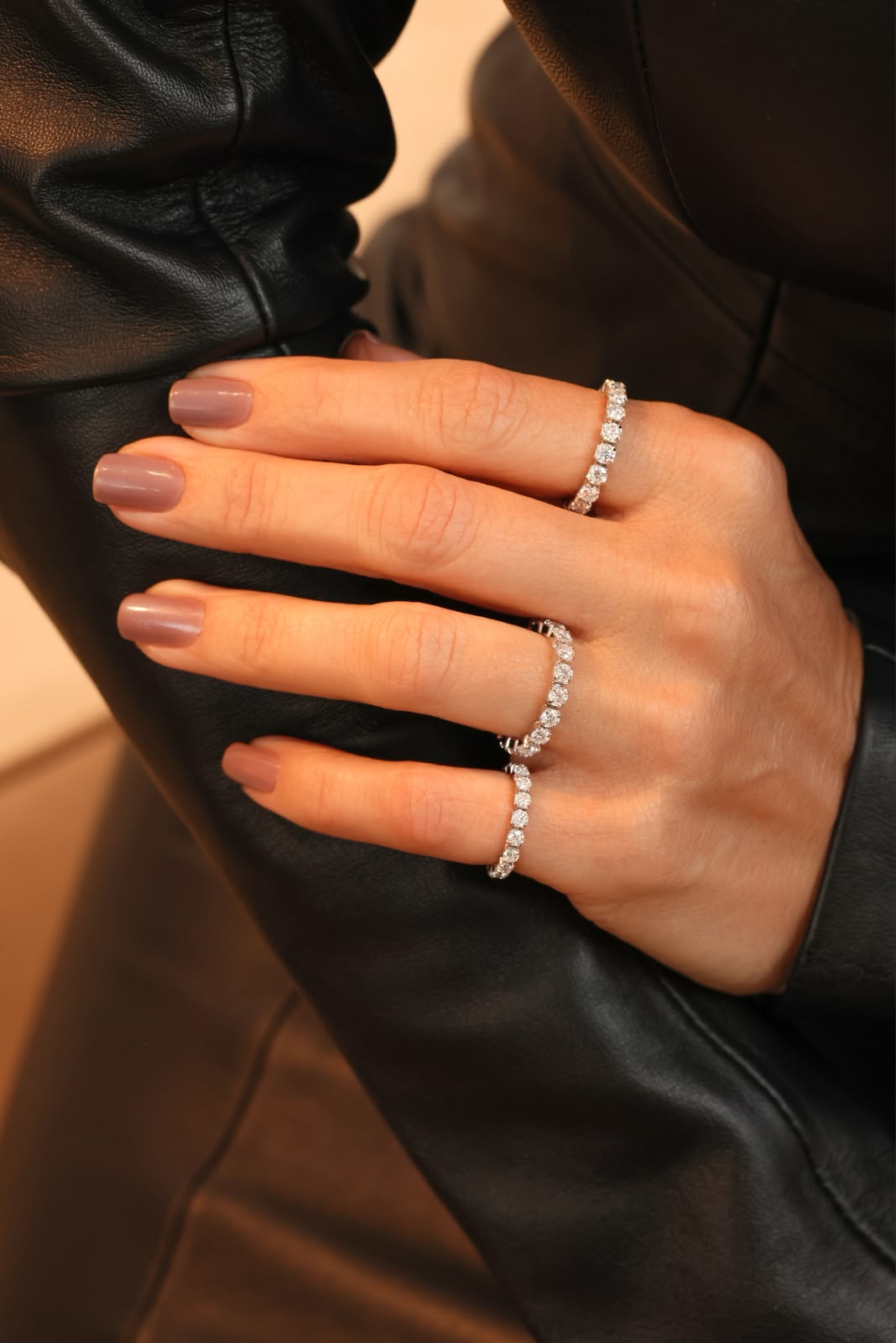 Anel Aliança Maleável 3mm Moissanite Prata 925 Ródio Branco