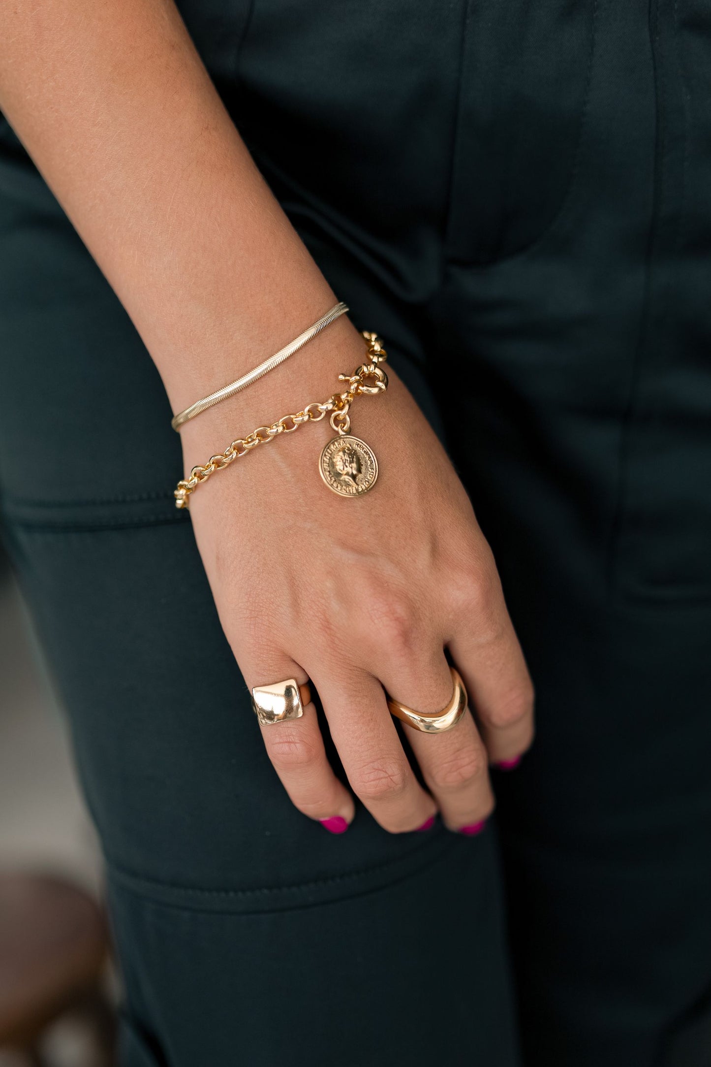 Pulseira Snake 3mm Dourado