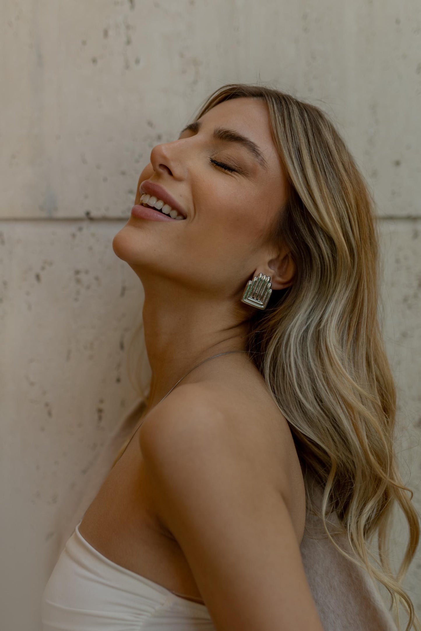 Brinco Design Ródio Branco