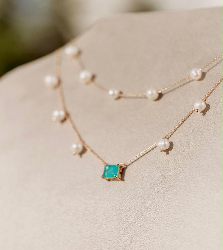Colar Choker Pérola Água Doce Dourado