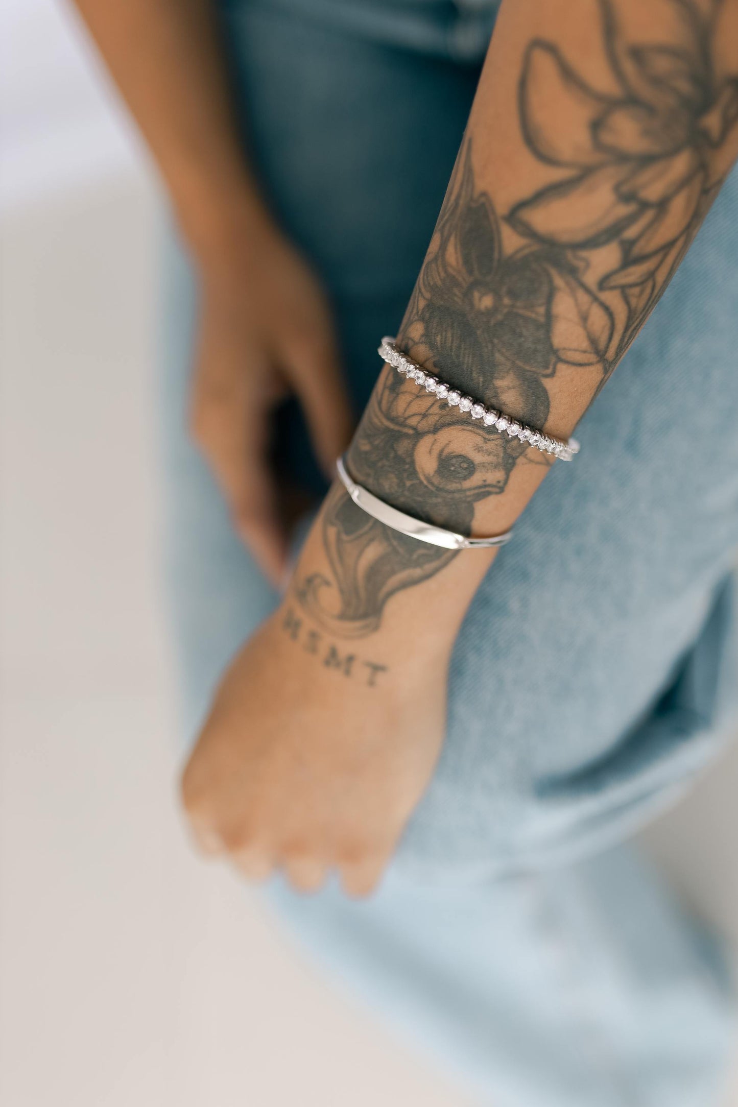 Pulseira Riviera 3mm Ródio Branco