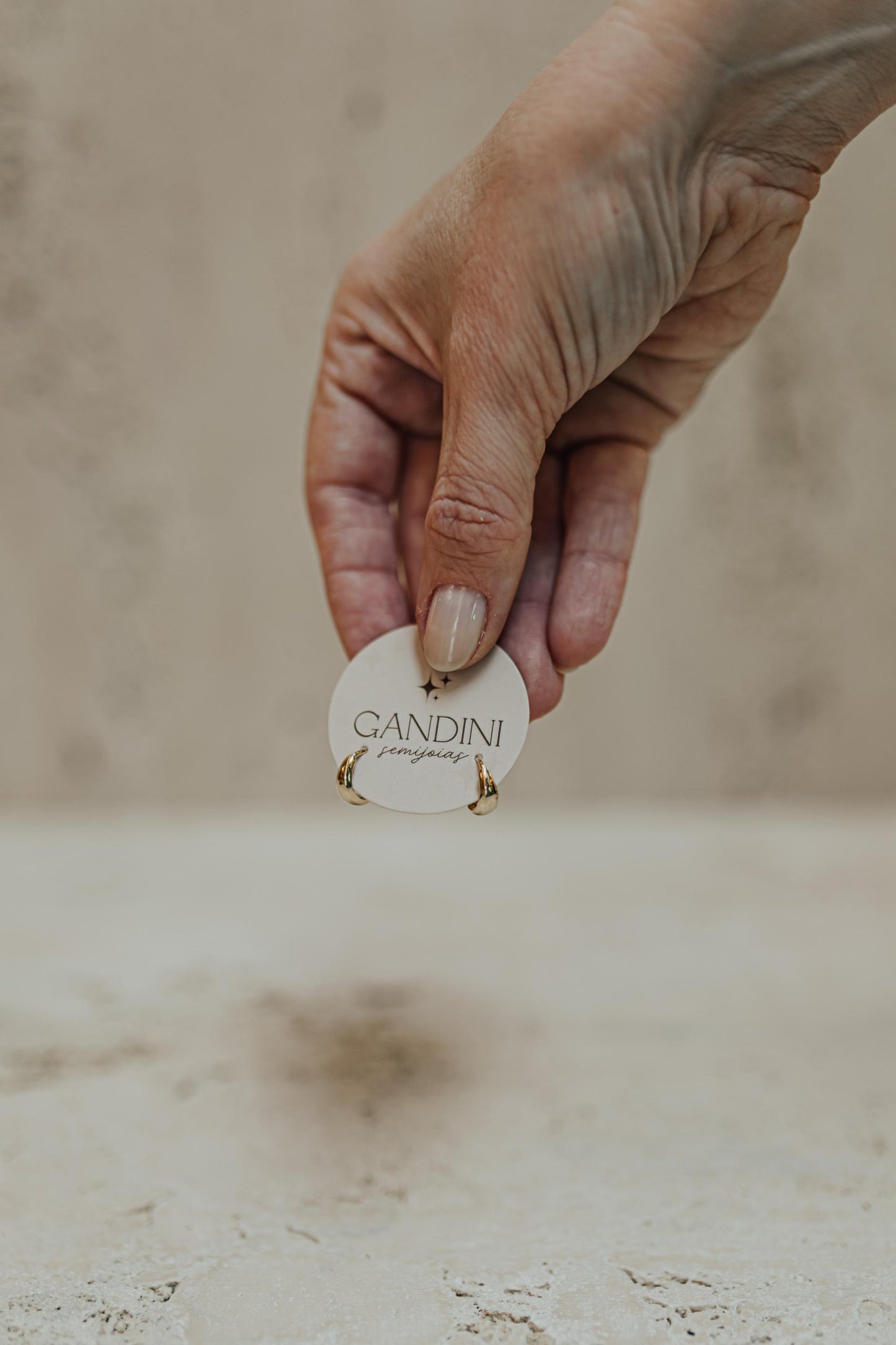 Brinco Argola Canoa Dourado