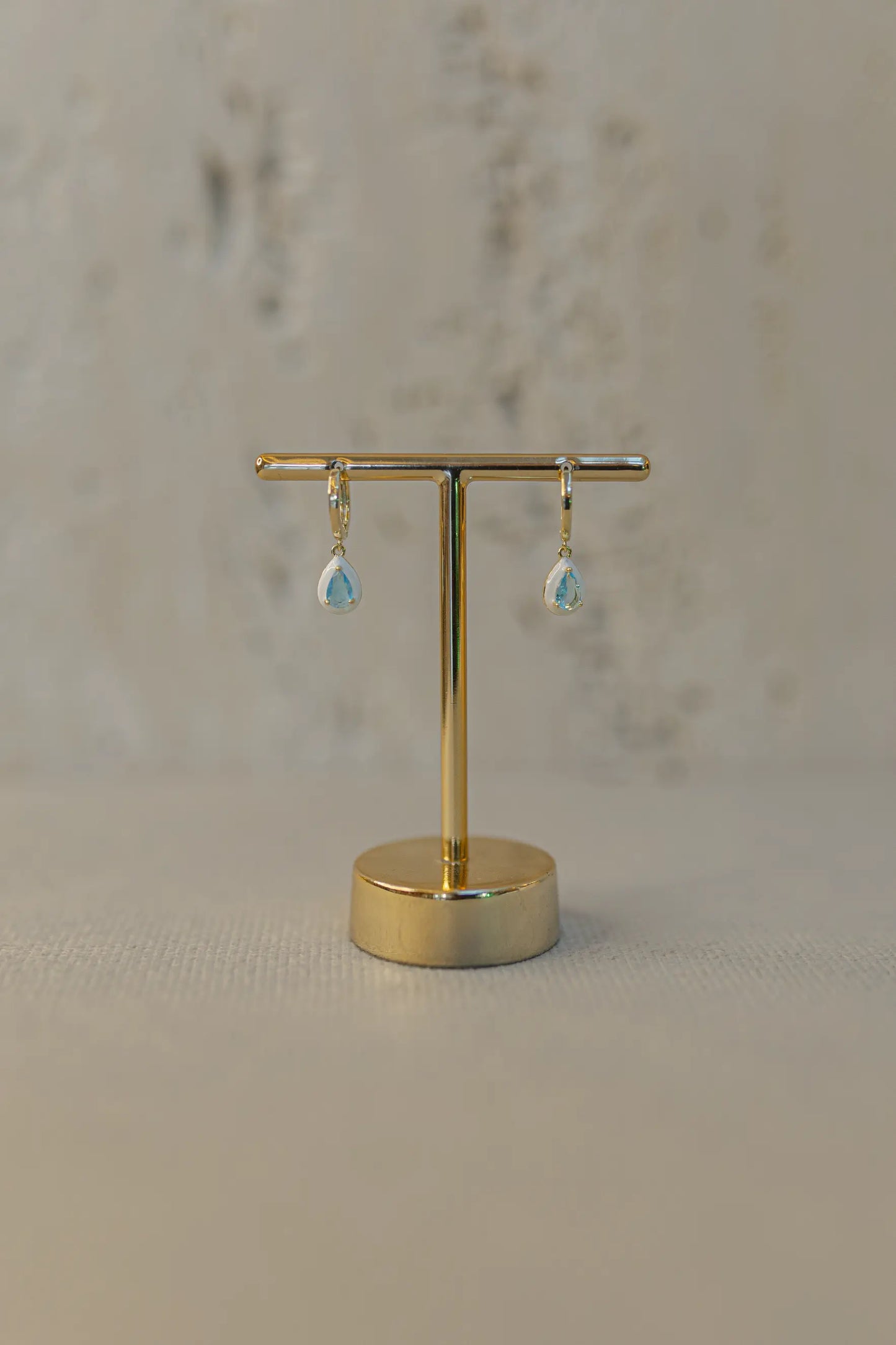 Brinco Argola Esmaltada Dourada