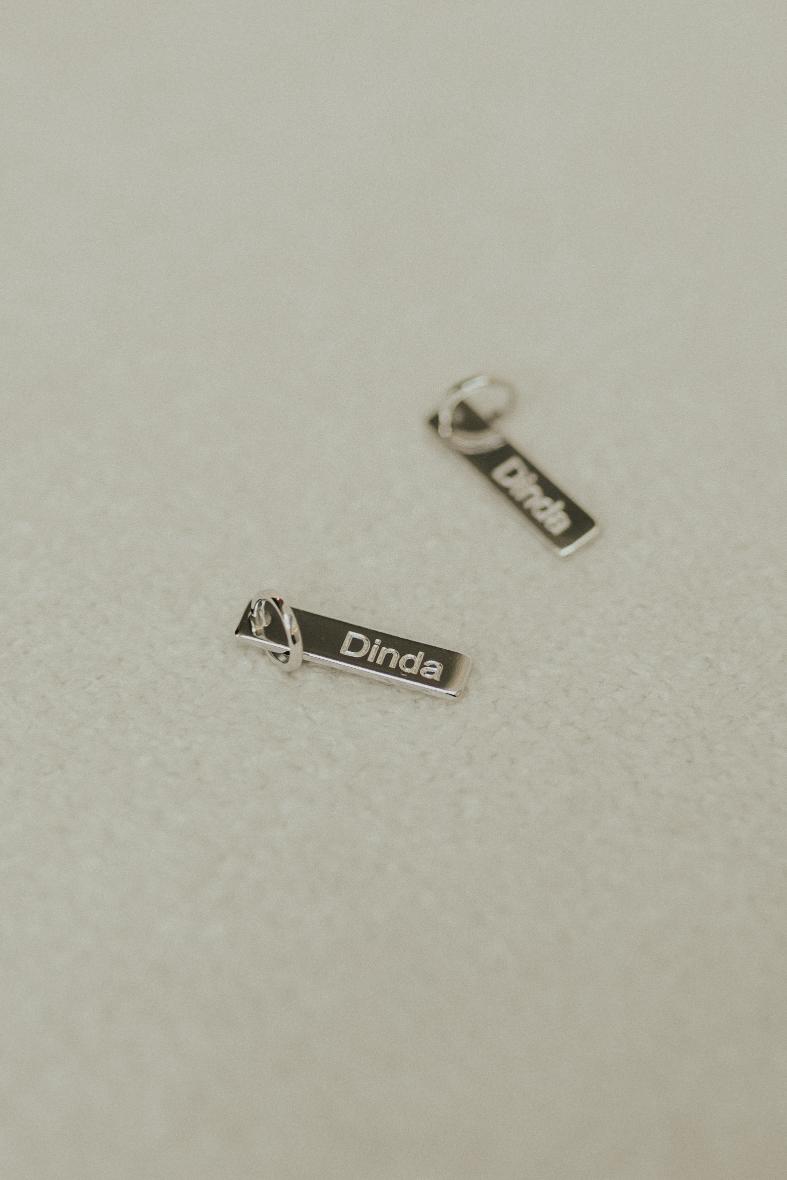 Pingente Dinda Ródio Branco