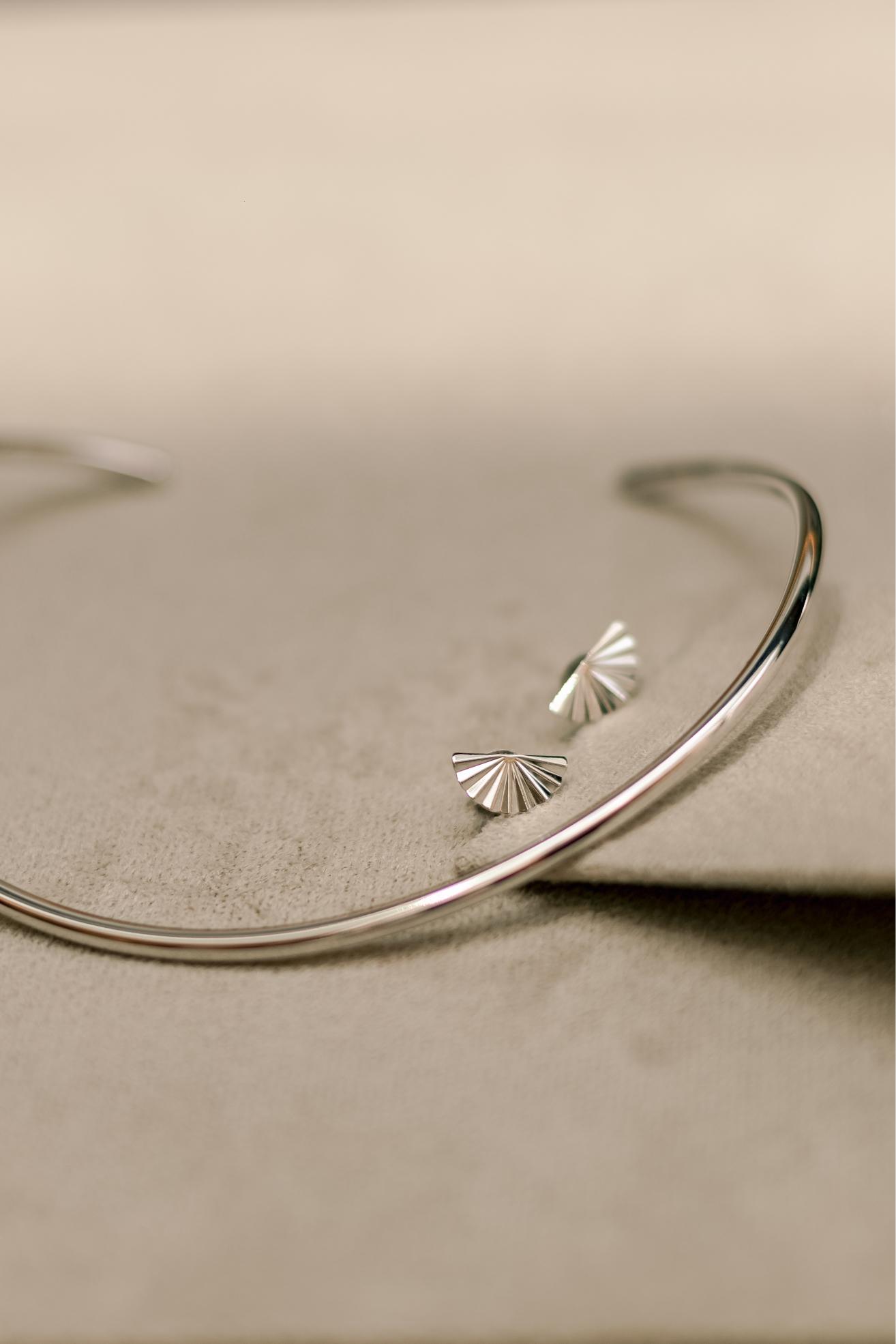 Choker Aro Tubo Liso Ródio Branco