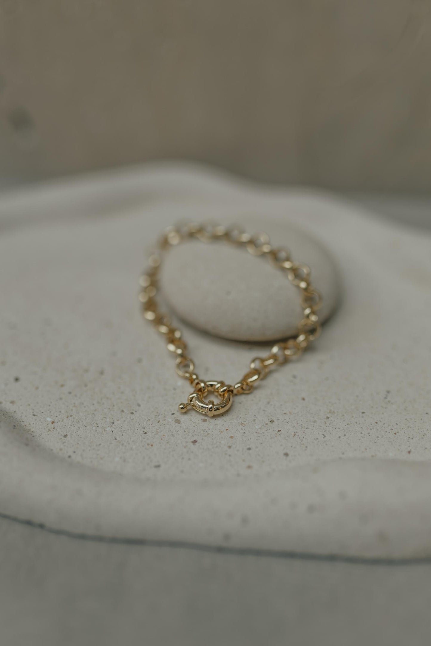 Pulseira Elos Português Dourado