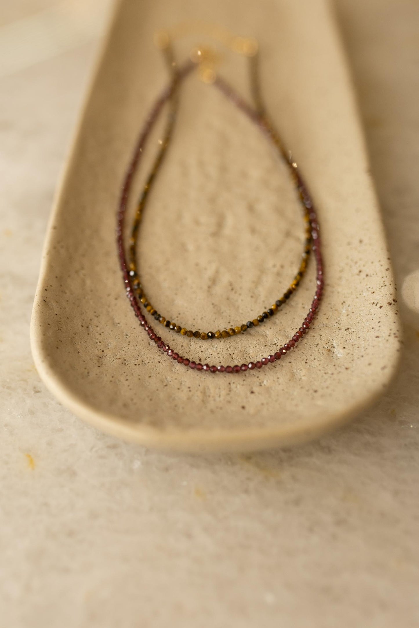 Colar Choker Pedras Naturais Prata 925 Dourado