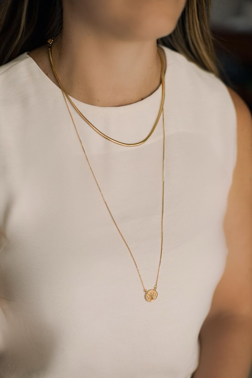 Colar Escapulário de São Bento