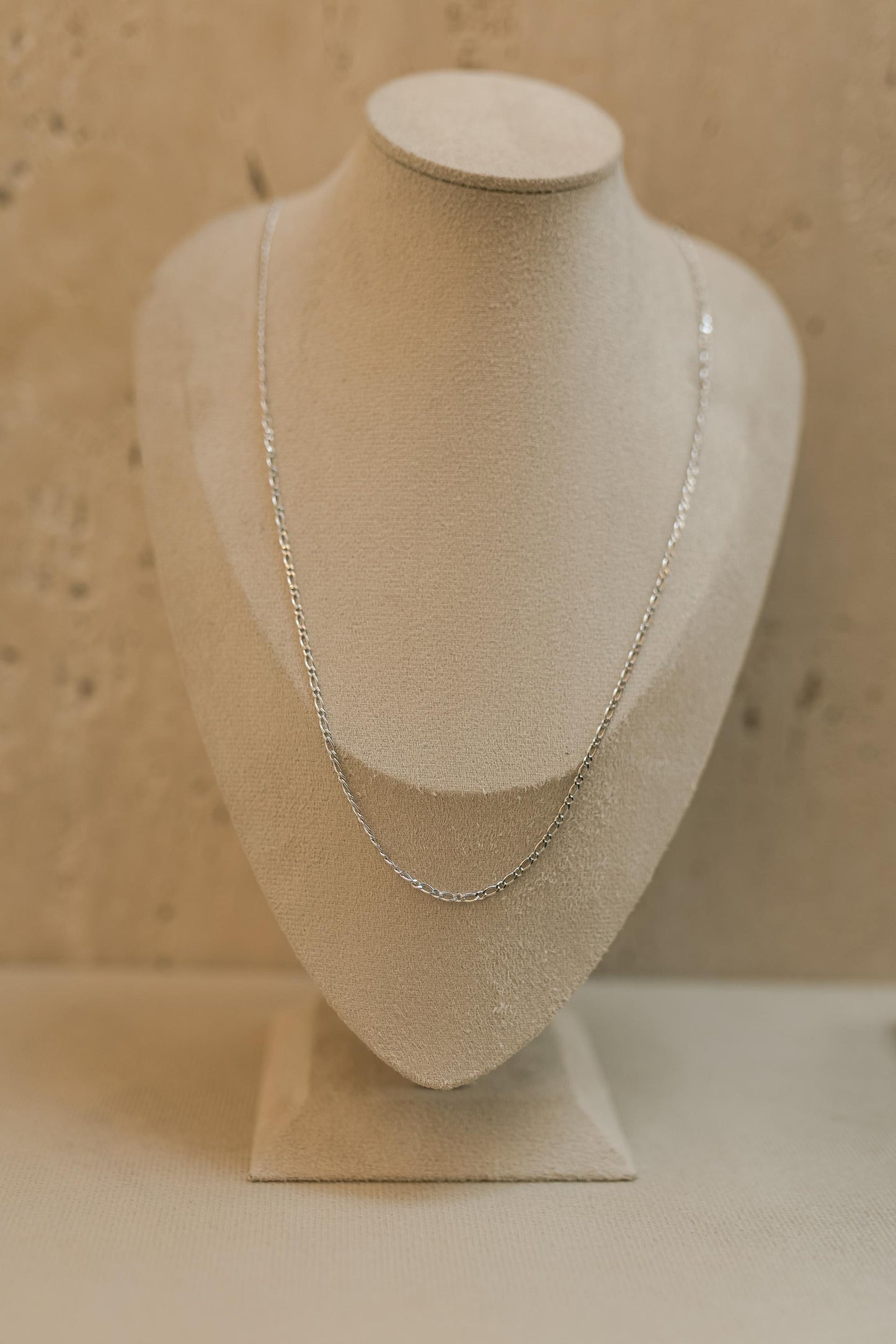 Colar Masculino Elos Grumet 60cm Ródio Branco