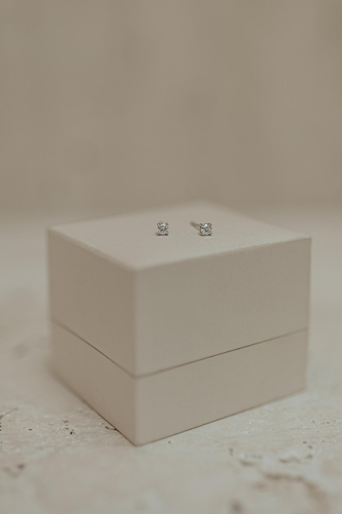 Brinco Solitário 3mm Moissanite Prata 925 Ródio Branco