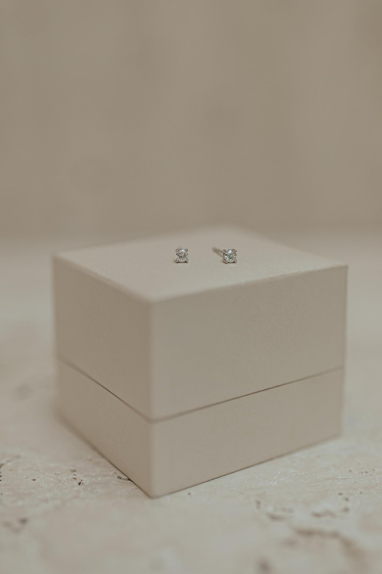 Brinco Solitário 3mm Moissanite Prata 925 Ródio Branco