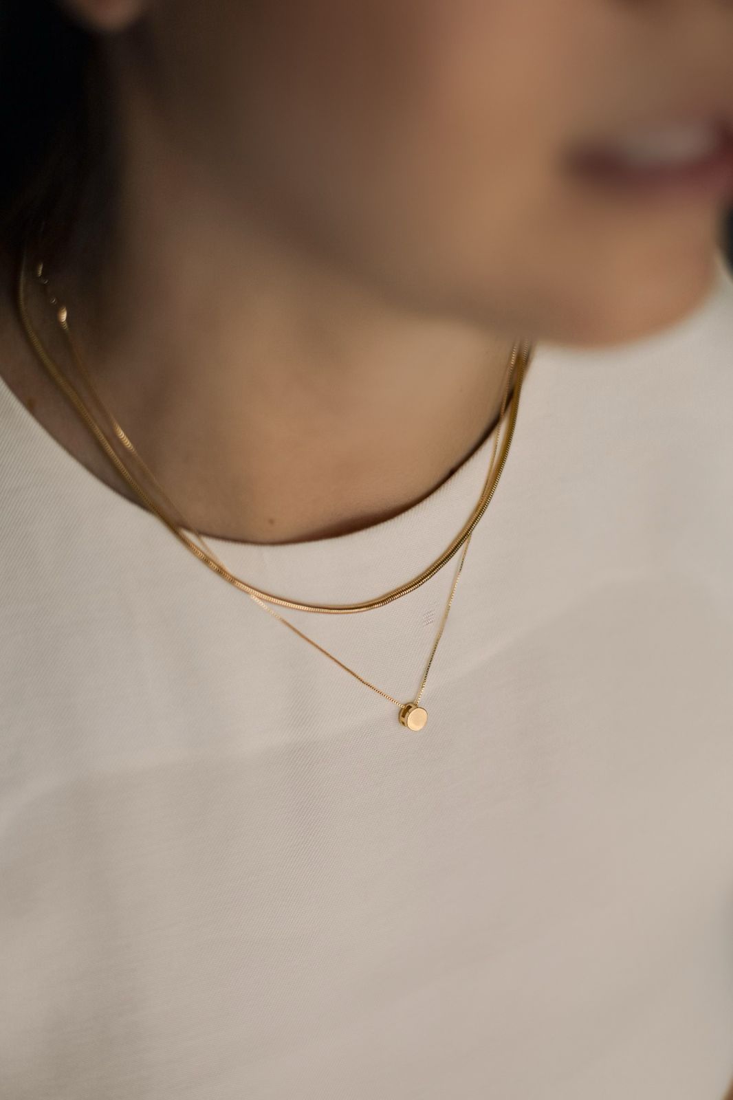 Colar Minimalista Redondo Ouro