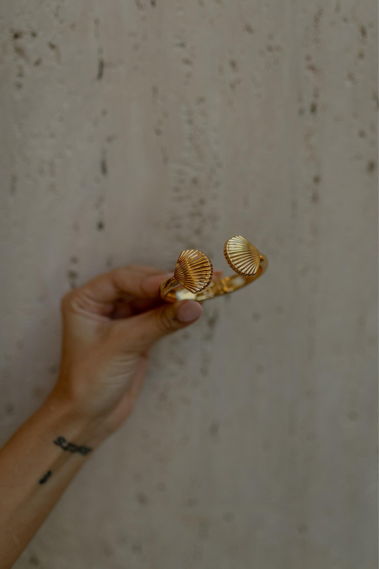 Bracelete Concha Dourado