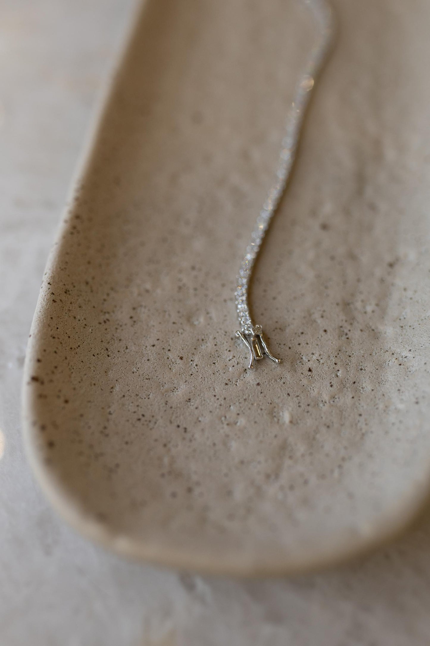 Pulseira Riviera 3 pontas de 2,5mm Prata 925 Moissanite Ródio Branco