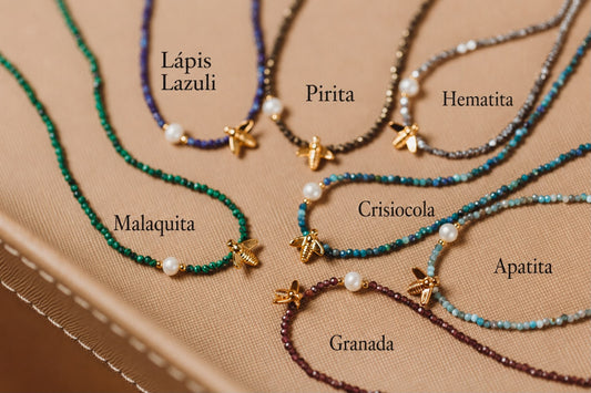 Colar Choker Granada Bee Dourado