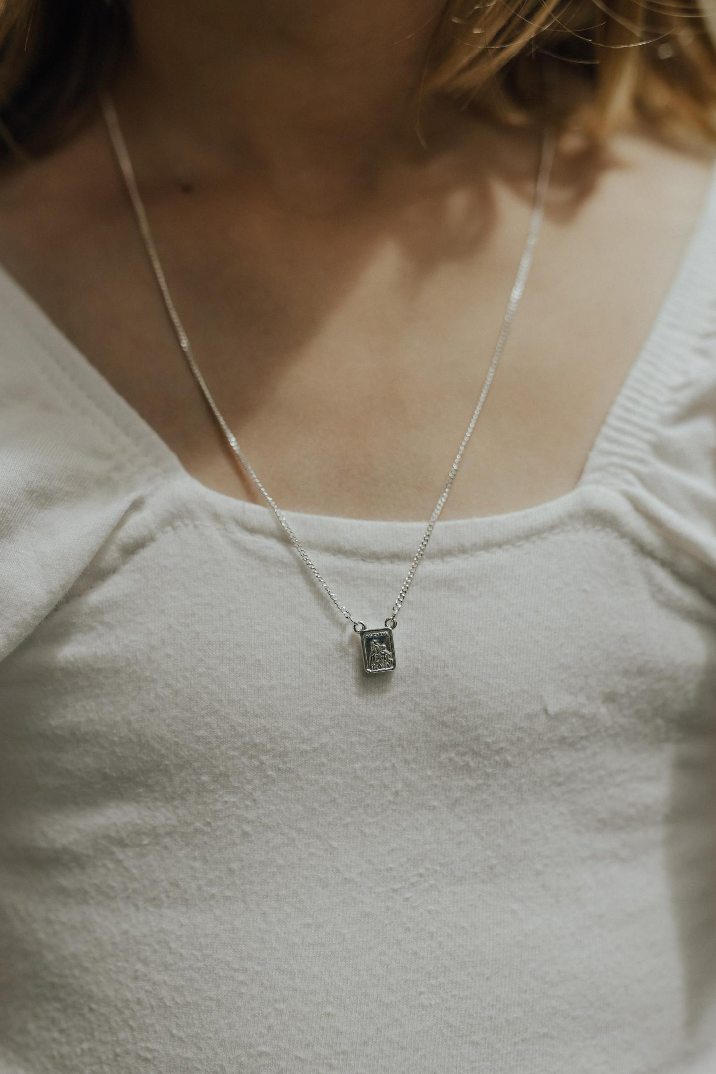 Colar Escapulário Infantil Prata 925