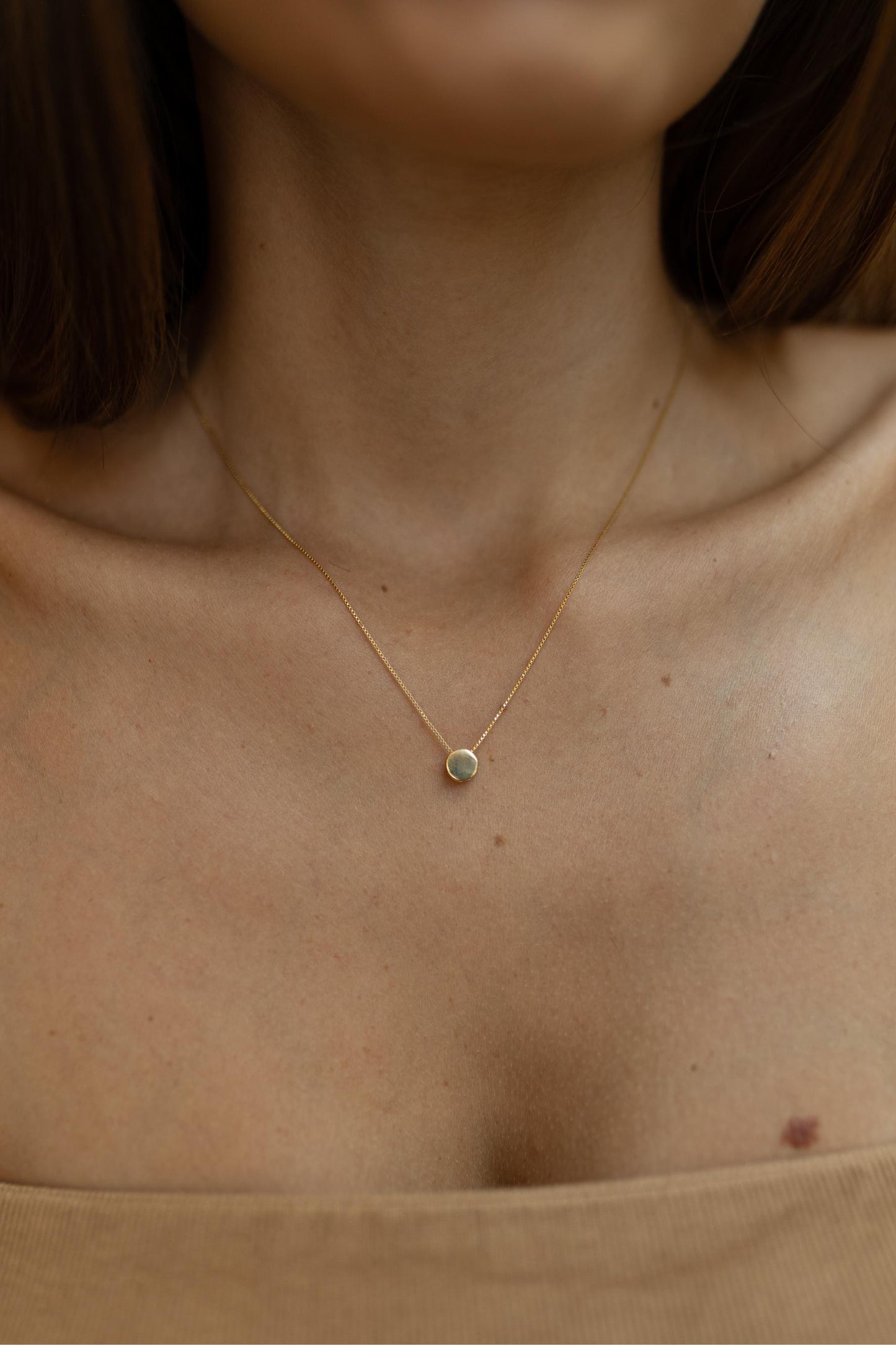Colar Minimalista Redondo Ouro