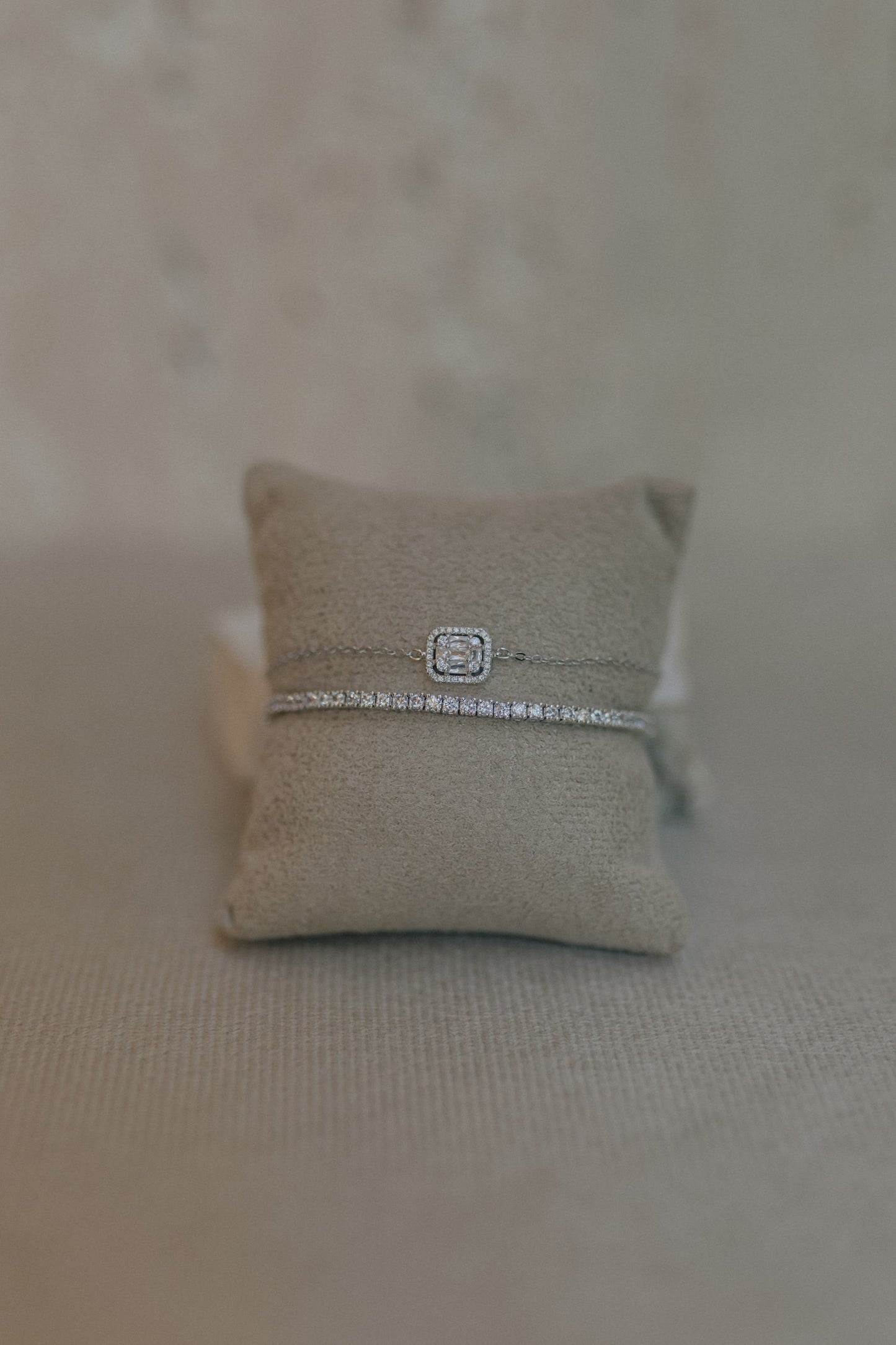Pulseira Pingente Quadrado Prata 925