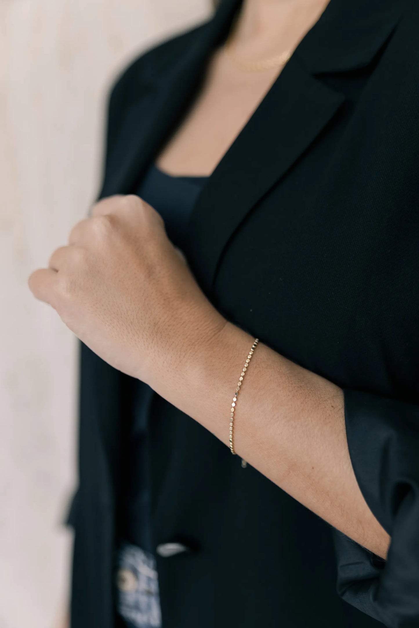 Pulseira Chapinha Diamantada Dourado