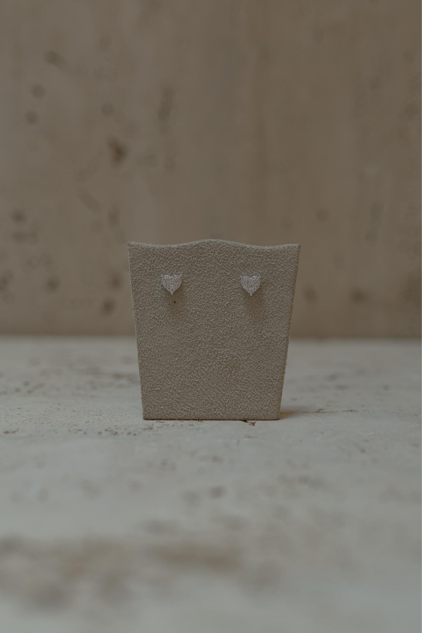 Brinco 3 Pontas Coração Cravejado Ródio Branco