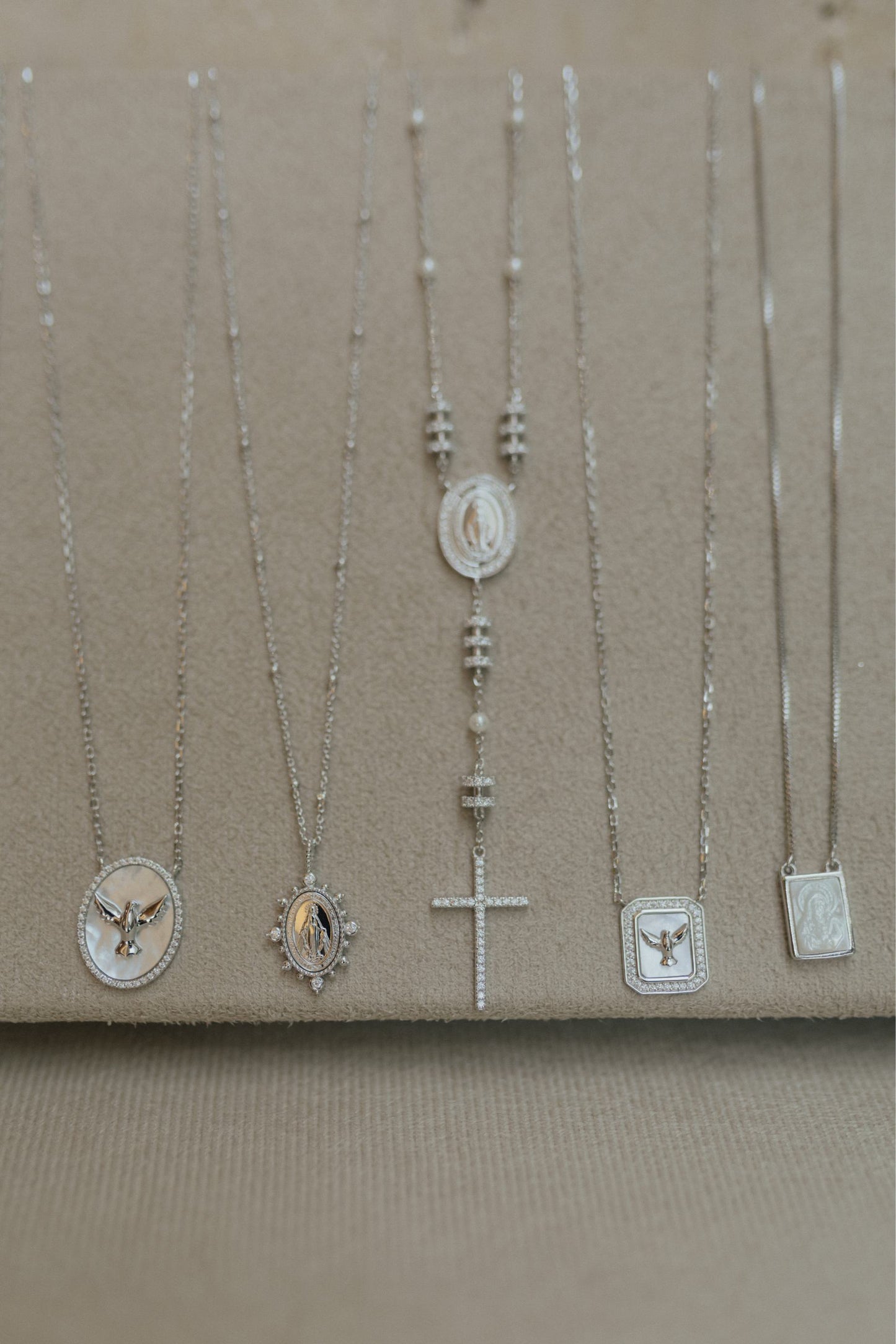 Colar Terço Nossa Senhora das Graças Prata 925