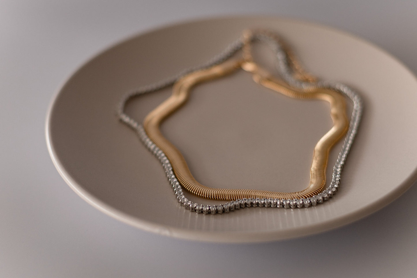 Choker Snake Dourado 8mm