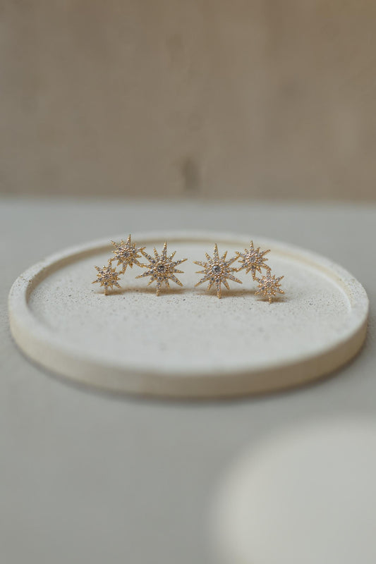 Brinco Ear Cuff Star Dourado