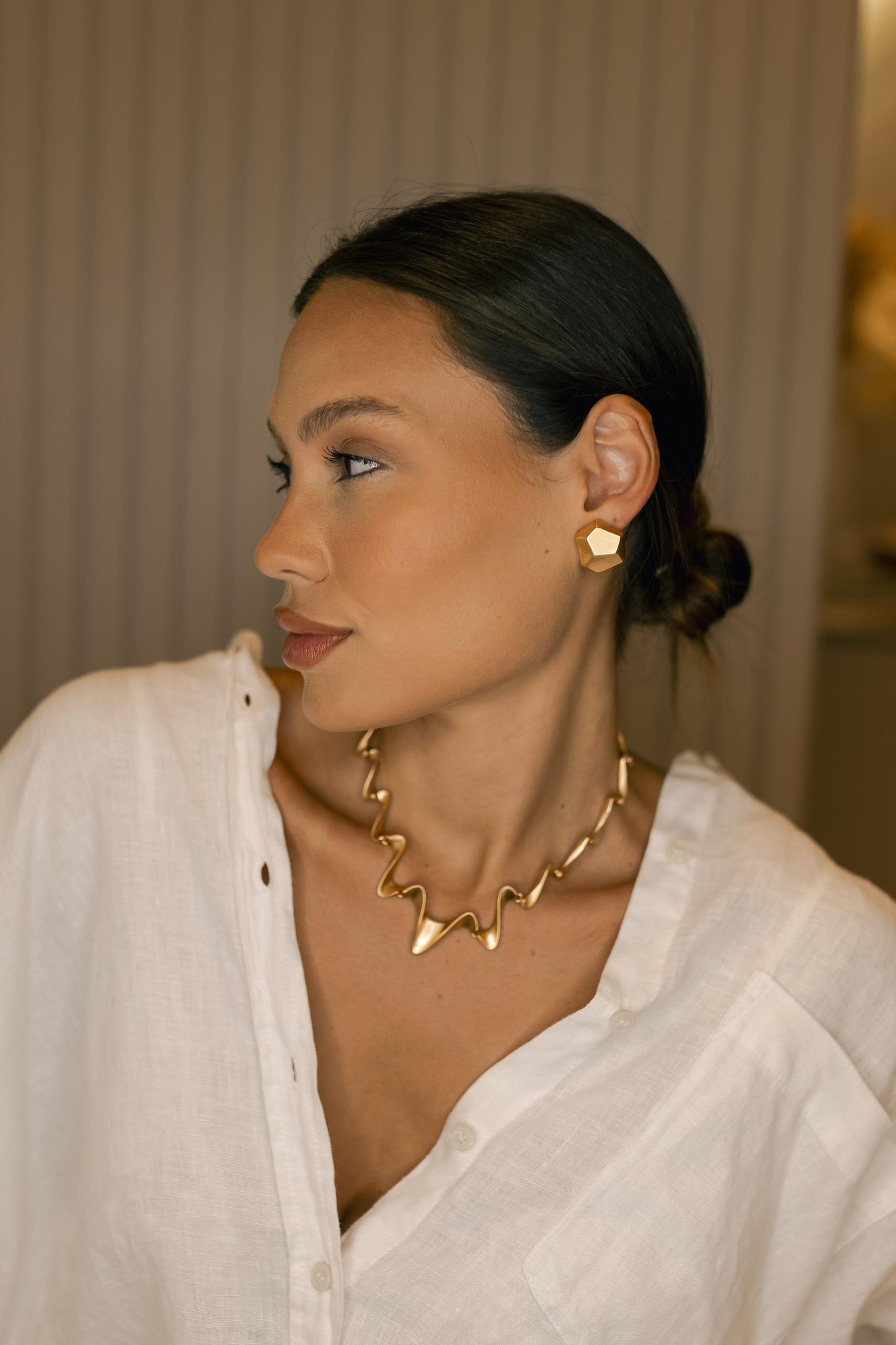 Brinco Fosco Dourado