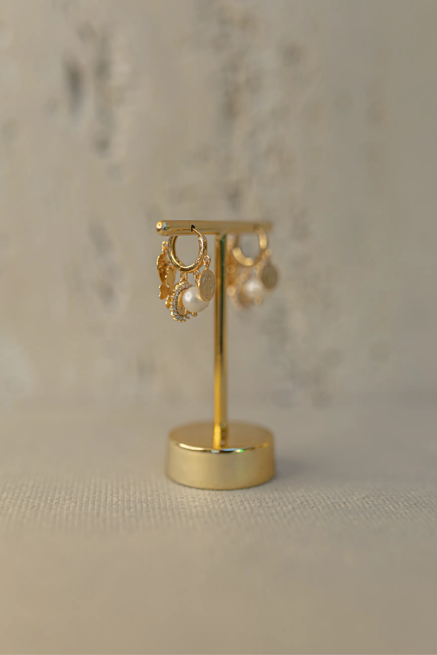 Brinco Argola Charms Dourado