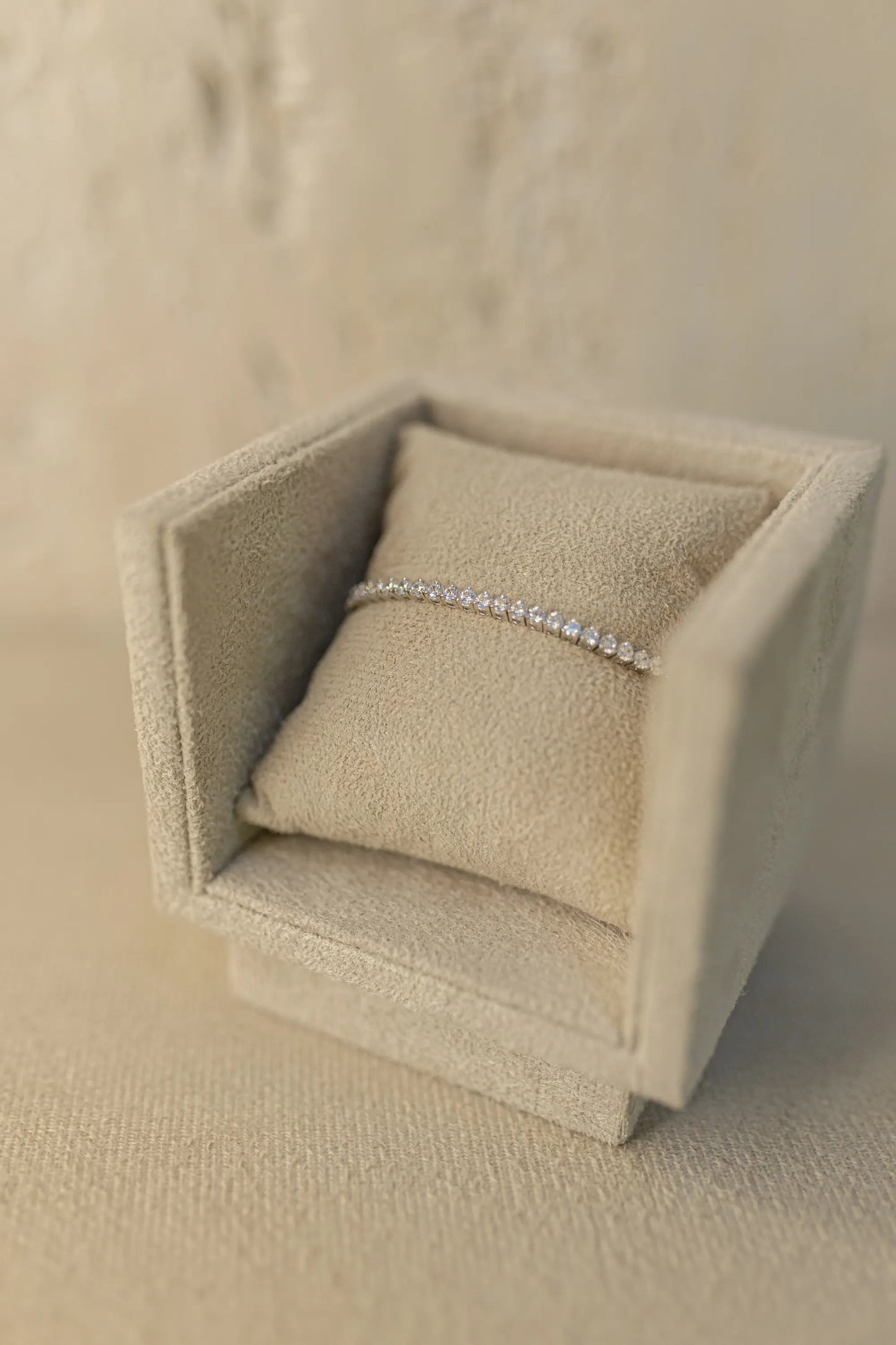 Pulseira Riviera 3 pontas 2mm Ródio Branco