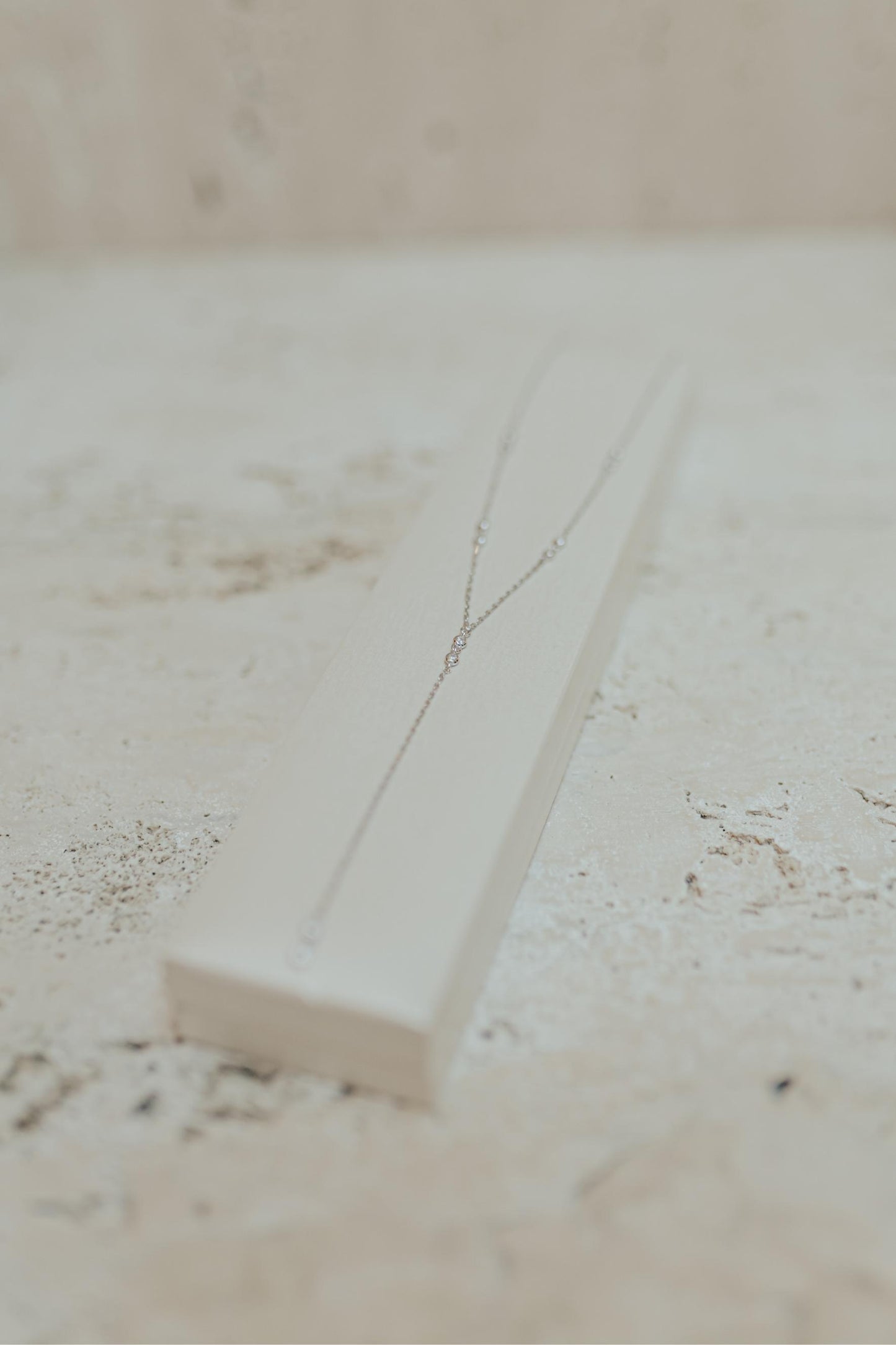 Colar Gravatinha Prata 925 Ródio Branco