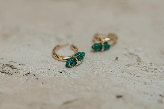 Brinco Argola Sextavado Dourado