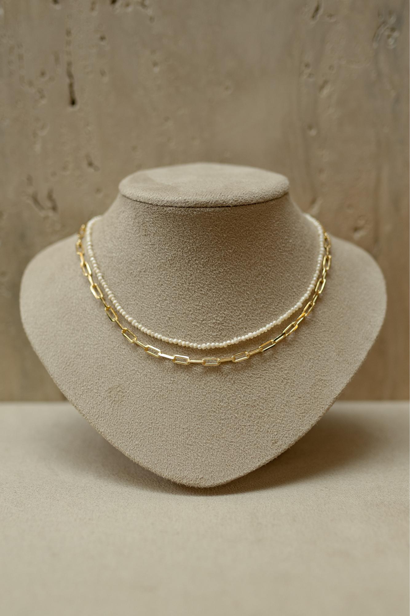 Colar de Elos Retangulares Dourado