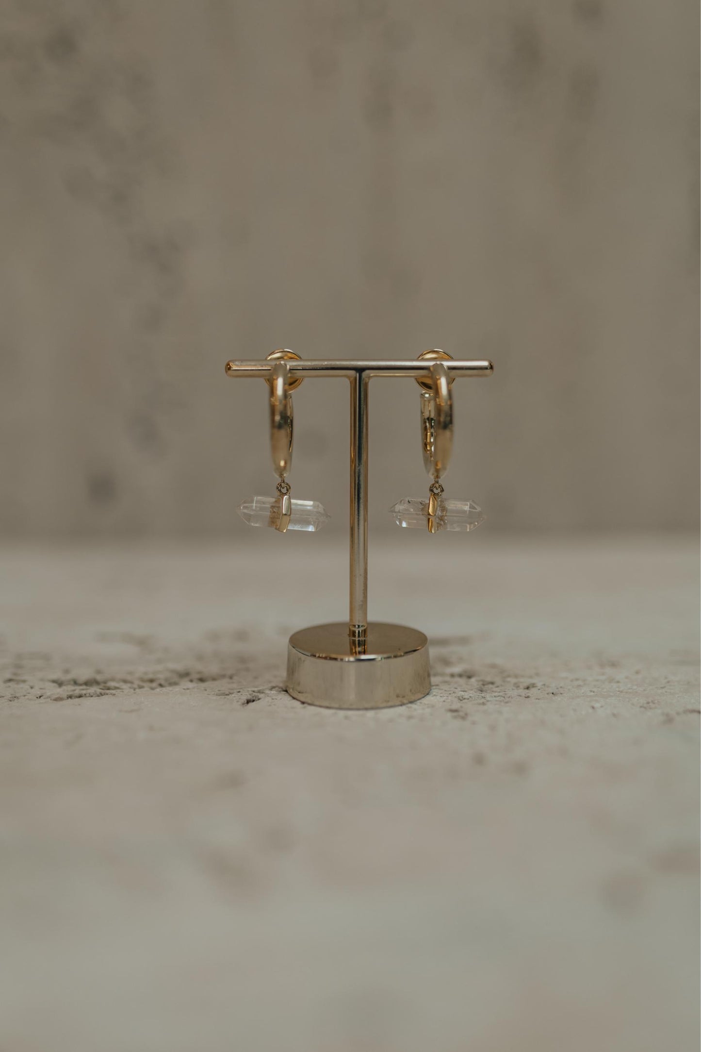 Brinco Argola Sextavado Dourado