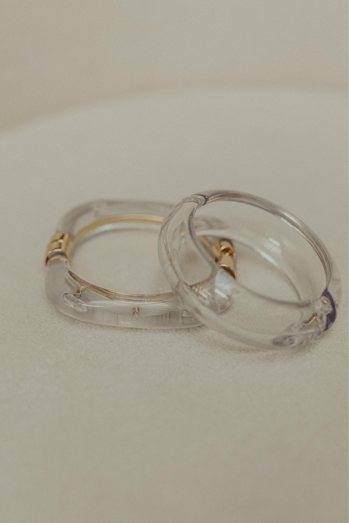Bracelete Maxi Acrílico Transparente