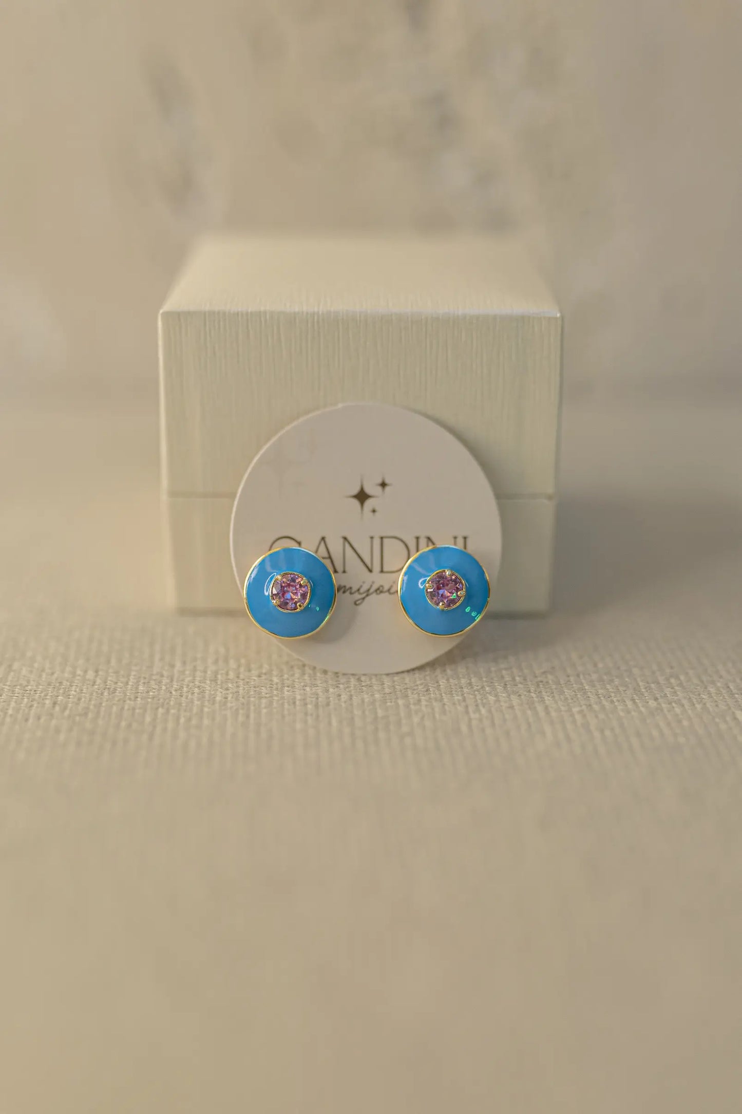 Brinco Rainbow Esmaltado Dourado