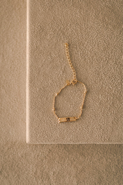 Kit Menina Presente de Batizado Alfinete + Pulseira Infantil