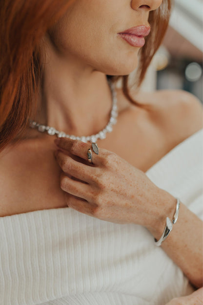 Colar Riviera Princesa Ródio Branco