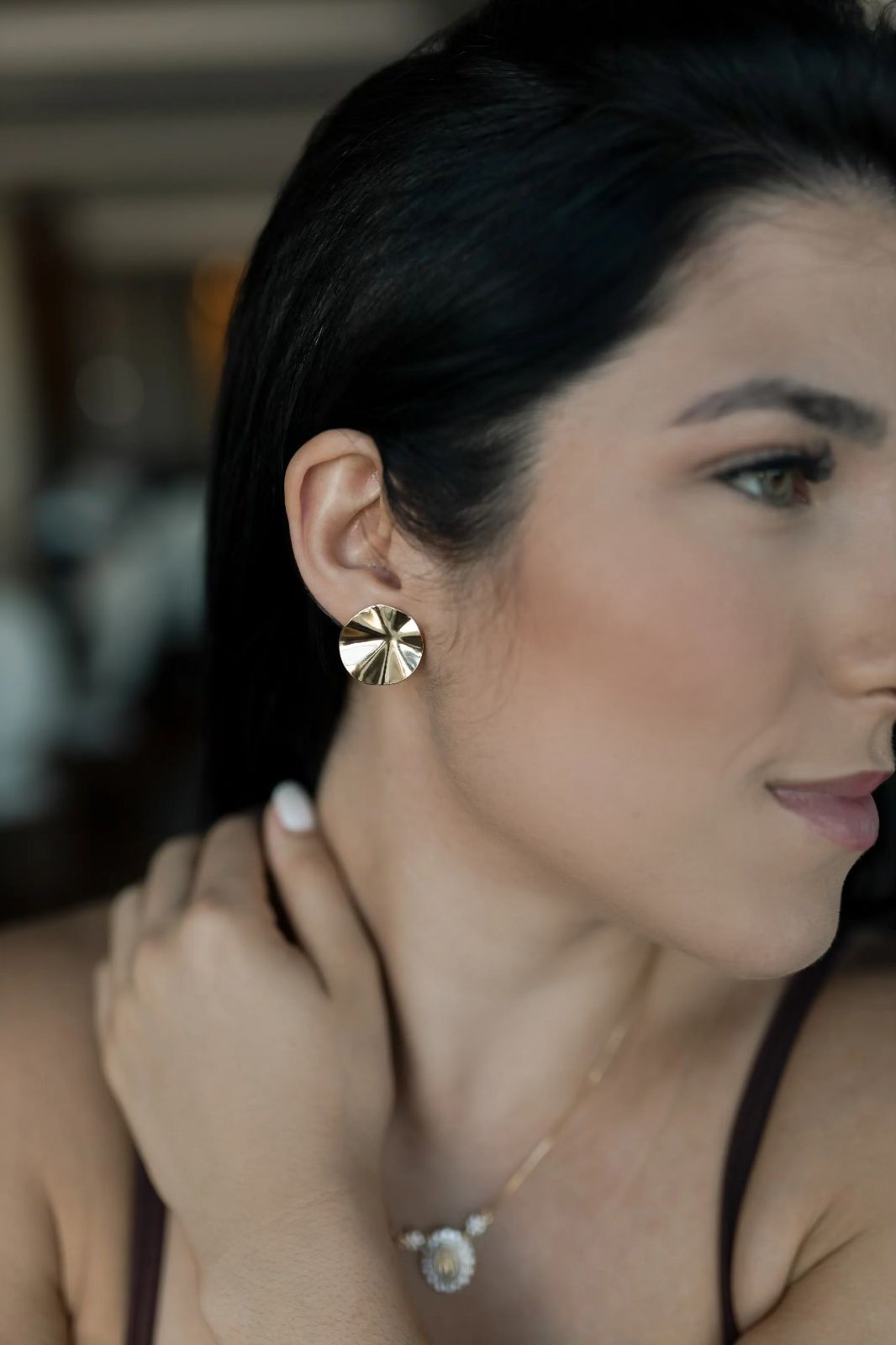 Colar Nossa Senhora das Graças Medalha Dourado