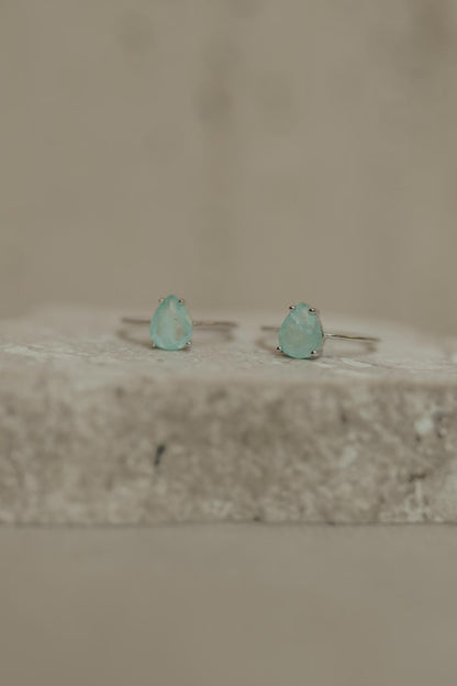 Anel Gota Turmalina Light Prata 925 Ródio Branco