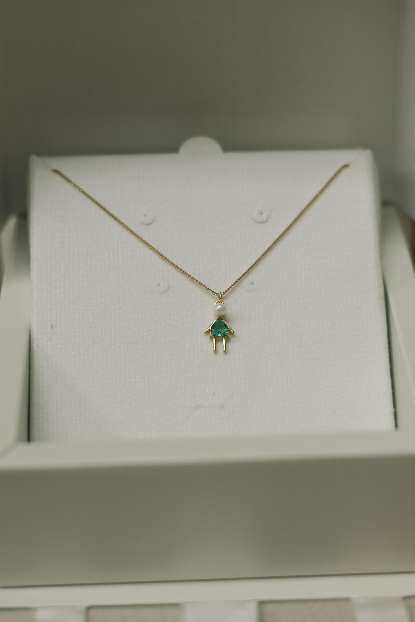 Colar Filhos com Pérolas Dourado